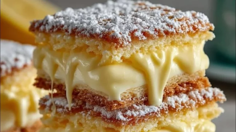 Pastel de manzana con crema listo para servir en una mesa deliciosa