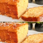 Pastel de Naranja fresco y esponjoso, decorado con rodajas de naranja.