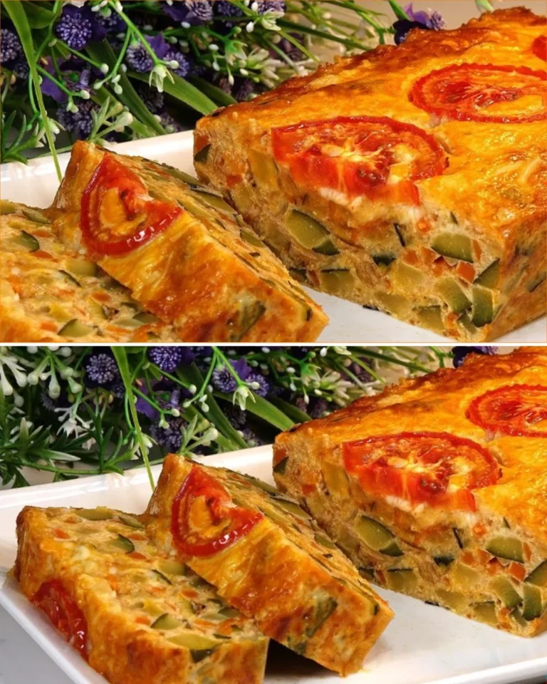 Delicioso Pastel de Verduras recién horneado