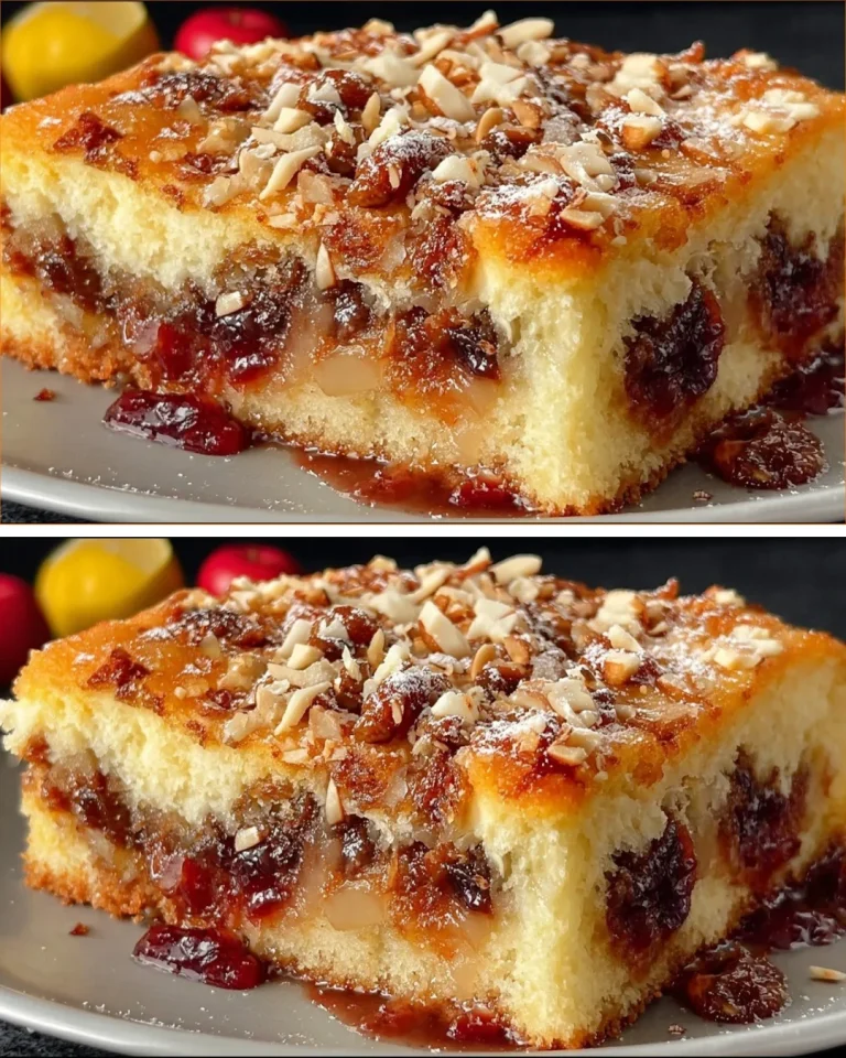 Pastel de Yogur de Manzana Alemán decorado con manzanas frescas y crema.