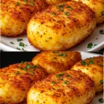 Patties de Papa y Salchicha recién preparados en un plato