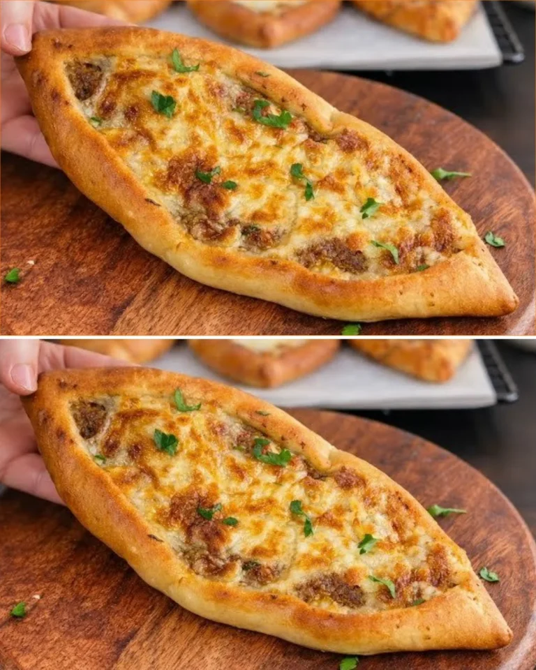 Pide turco casero recién horneado, delicioso y mejor que en restaurant