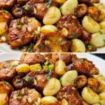 Plato de Pollo al Mantequilla Ajo Dorada listo para servir