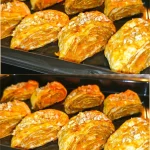 Postre de lavash y calabaza listo para servir