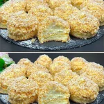 Postre de limón y naranja con decoración fresca y colorida.