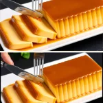 Postre italiano de plátano decorado con chocolate y frutos secos