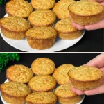 Delicioso postre saludable de avena y manzanas en un plato