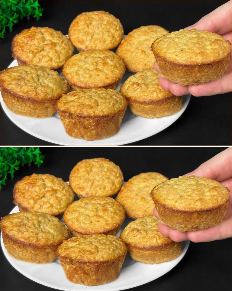 Delicioso postre saludable de avena y manzanas en un plato