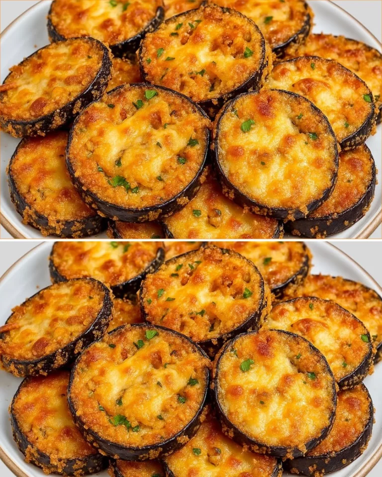 Berenjenas al estilo restaurante, plato delicioso y fácil de preparar.