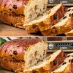 Receta de pan de frutas casero con ingredientes variados y coloridos