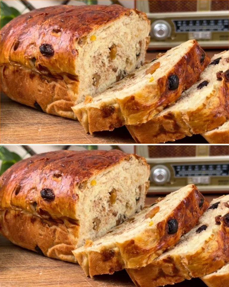 Receta de pan de frutas casero con ingredientes variados y coloridos