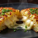 Plato de papas y huevos preparados con ingredientes frescos y especias