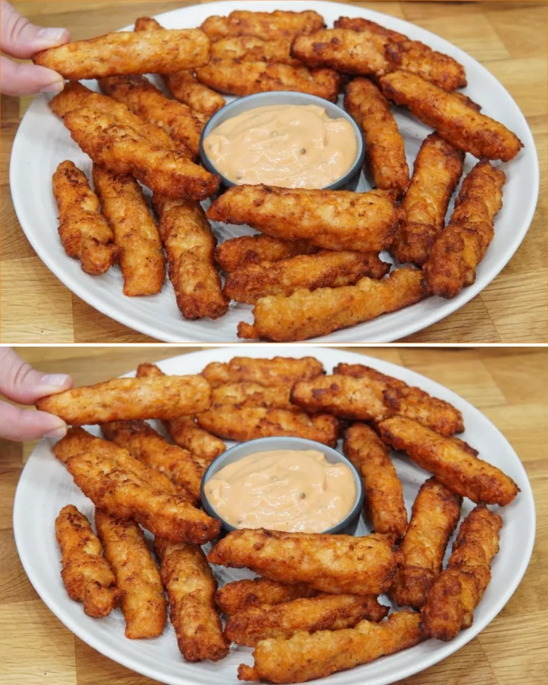 Pollo empanizado dorado y crujiente servido en un plato