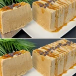 Tarta semifreddo de café con decoración de granos de café