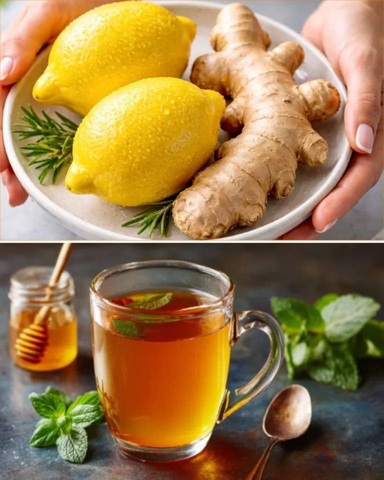 Infusión de té saludable y puro en taza con hojas naturales.