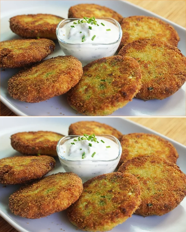 Tortitas de repollo recién preparadas en un plato, ideales para una comida saludable.