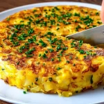 Plato sabroso de Zucchini y Huevos servido en un tazón