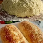 Pan turco recién horneado, fácil de preparar sin amasar en minutos.