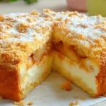 Tarta de manzana con crema soufflé que se derrite en la boca.